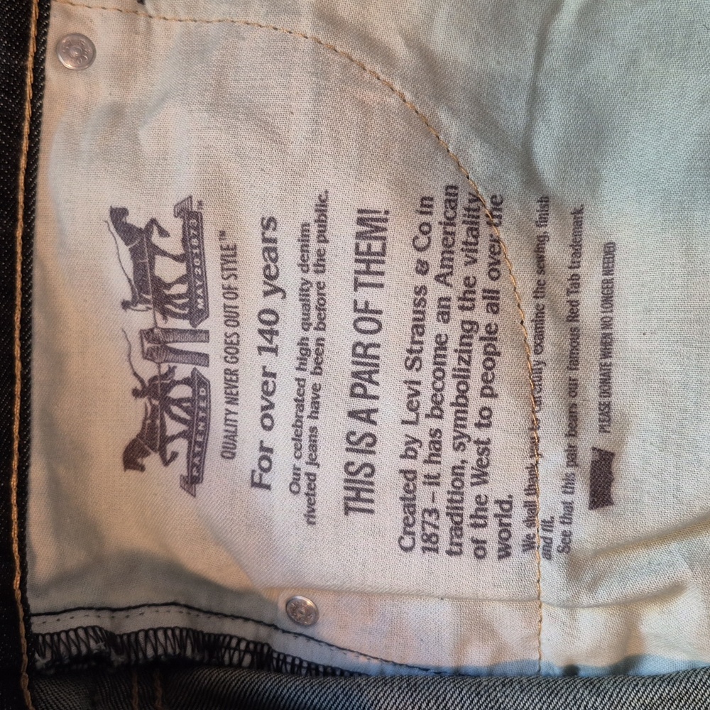 Levi's Men's Dark Blue Jeans - Picture 6 of 9